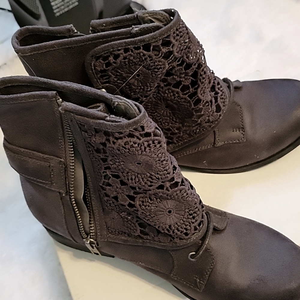 Grey booties